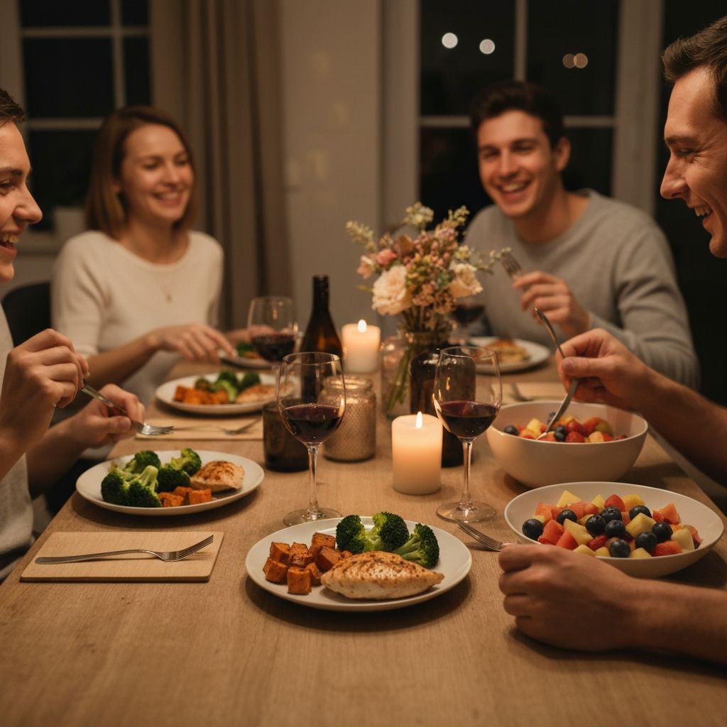 Familienfreundliches Abendessen