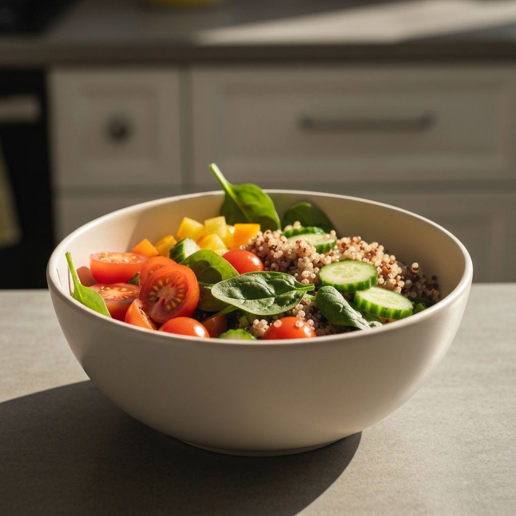 Frische Salate und Bowls